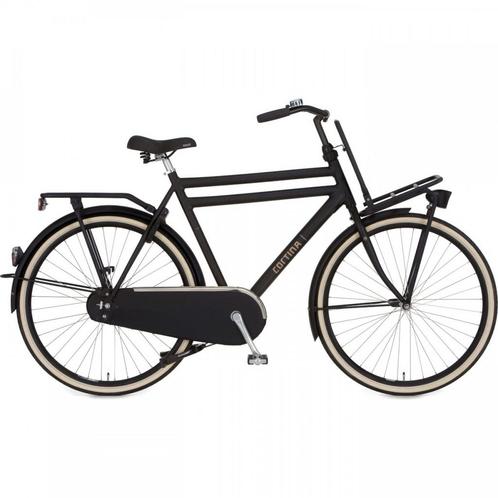 Cortina U4 Transport Heren Remnaaf Jet Black Matt Heren 2023, Fietsen en Brommers, Fietsen | Heren | Herenfietsen, Nieuw, Overige merken