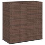 vidaXL Tuinbox 100x49x103,5 cm polyetheen rattan bruin, Verzenden, Nieuw
