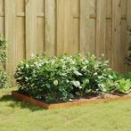 vidaXL Plantenbak verhoogd 100x100x18,5 cm cortenstaal, Verzenden, Nieuw, Metaal, 100 cm of meer