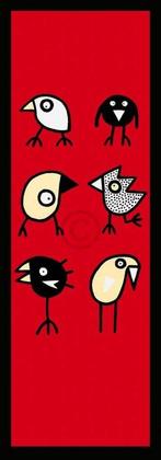 Kunstdruk Birdman Hans Lan - Happy together 35x100cm, Verzenden, Nieuw