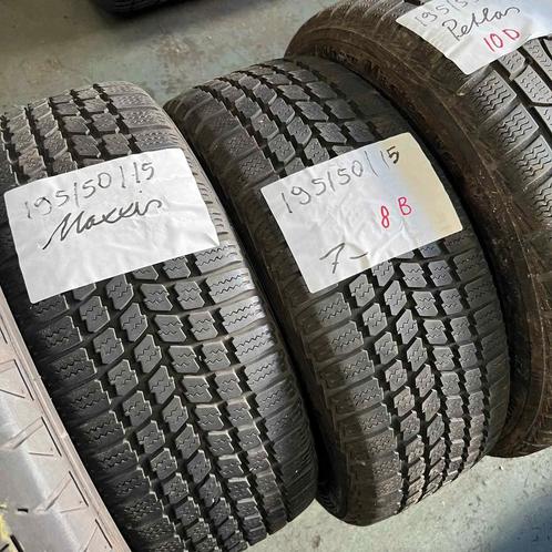 2 x Maxxis 195-50-15 Winterbanden 7mm, Auto-onderdelen, Banden en Velgen, 15 inch, Winterbanden, 195 mm, Personenwagen, Gebruikt
