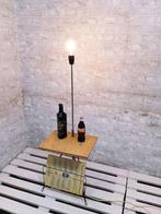 Staande lamp - Vintage vloerlampen - Hout, Metaal, Staal, Antiek en Kunst