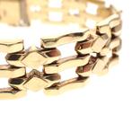 8 karaat vintage brede schakel armband | 18 cm (uniek), Sieraden, Tassen en Uiterlijk, Antieke sieraden, Ophalen of Verzenden