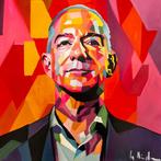 DR HIDE - (100% handpainted !) Dream Big Like Bezos