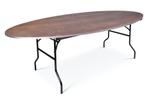 Inklapbare bankettafel Ovaal | 243 x 122cm, Huis en Inrichting, Tafels | Bijzettafels, Ophalen of Verzenden, Nieuw, Ovaal, Kunststof