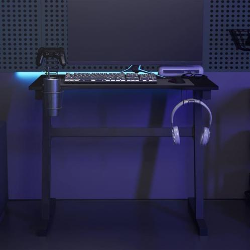 vidaXL Gamingbureau met Z-vormige poten LED 90x60x75 cm, Huis en Inrichting, Bureaus, Nieuw, Verzenden