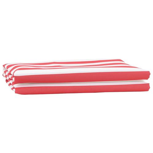 vidaXL Vervangingsdoek voor zonnescherm Rood en wit 10 x 1.6, Tuin en Terras, Zonneschermen, Nieuw, Verzenden