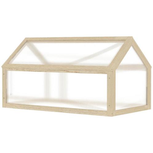 TRUUSK Kweekbak Van Hout, Mini Broeikas 90 X 52 X 49,5 Cm, B, Tuin en Terras, Aarde en Mest, Verzenden