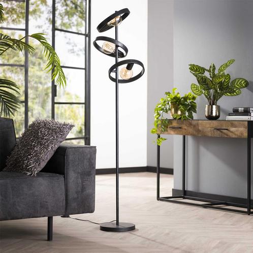 *WOONWINKEL* Vloerlamp Metalen Ringen, Huis en Inrichting, Lampen | Vloerlampen, Nieuw, Verzenden