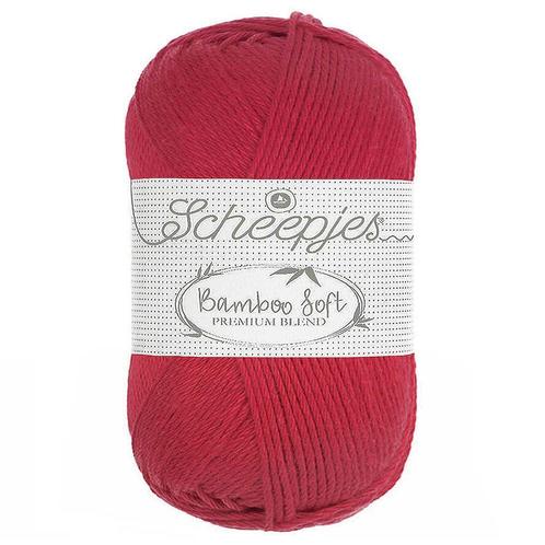 Scheepjes Bamboo Soft - 262 hot berry - Bamboe/Katoen Gare, Hobby en Vrije tijd, Breien en Haken, Ophalen of Verzenden