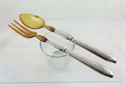 Saladebestek - 950 zilver - Parijs 1890, Antiek en Kunst, Antiek | Goud en Zilver
