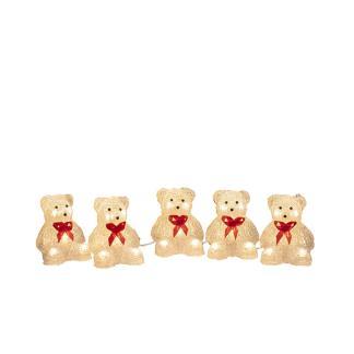 Kerstfiguur ijsbeer | Konstsmide | 12 cm | 5 stuks, Diversen, Kerst, Nieuw, Verzenden