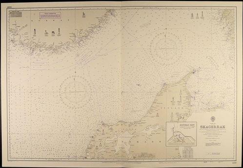 11 Nautical, Maritime charts - Noordzee- en Noorse kusten,, Boeken, Atlassen en Landkaarten