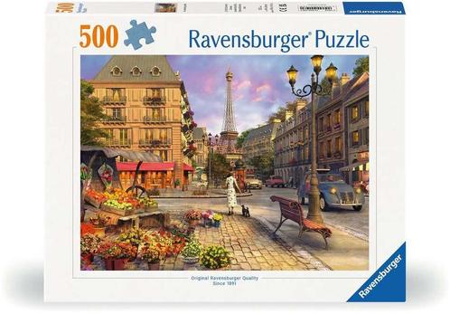 Wandeling door Parijs Puzzel (500 stukjes) | Ravensburger -, Hobby en Vrije tijd, Denksport en Puzzels, Nieuw, Verzenden