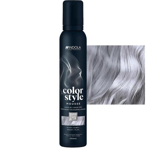 Indola  Color Style Mousse  Silver  200 ml, Sieraden, Tassen en Uiterlijk, Uiterlijk | Haarverzorging, Nieuw, Verzenden
