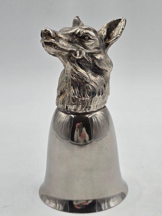 Mauro Manetti - Beker - Verzilverd - Jachtbeker met wolf, Antiek en Kunst, Antiek | Meubels | Stoelen en Banken
