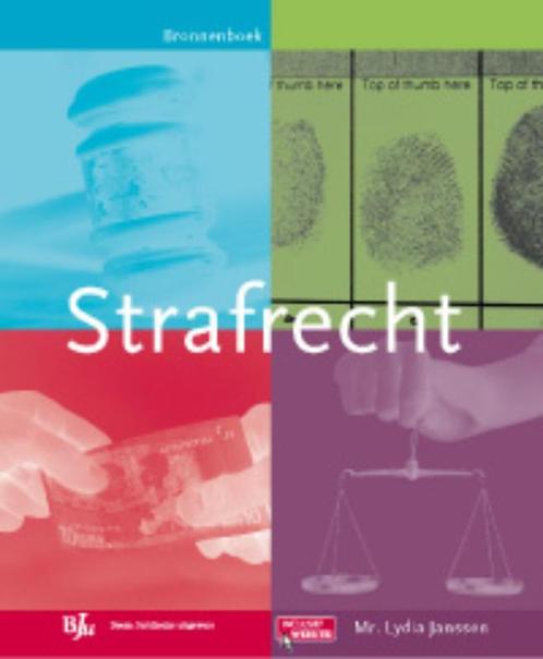 Strafrecht / Bronnenboek / BVE-reeks 9789089742704, Boeken, Wetenschap, Gelezen, Verzenden