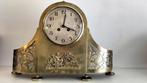 Kastklok pendule - Art Nouveau messing/koper- glas -, Antiek en Kunst