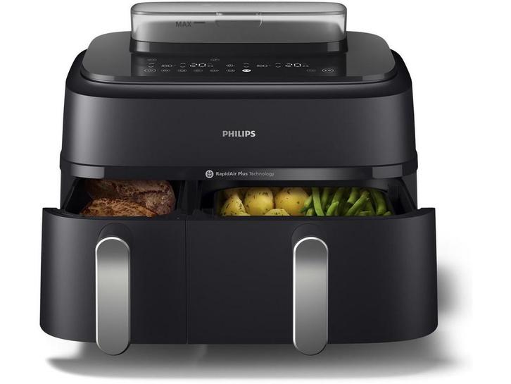 Philips 5000 Series NA551/00 - Dual Basket Airfryer -, Huis en Inrichting, Woonaccessoires | Overige, Zo goed als nieuw, Verzenden