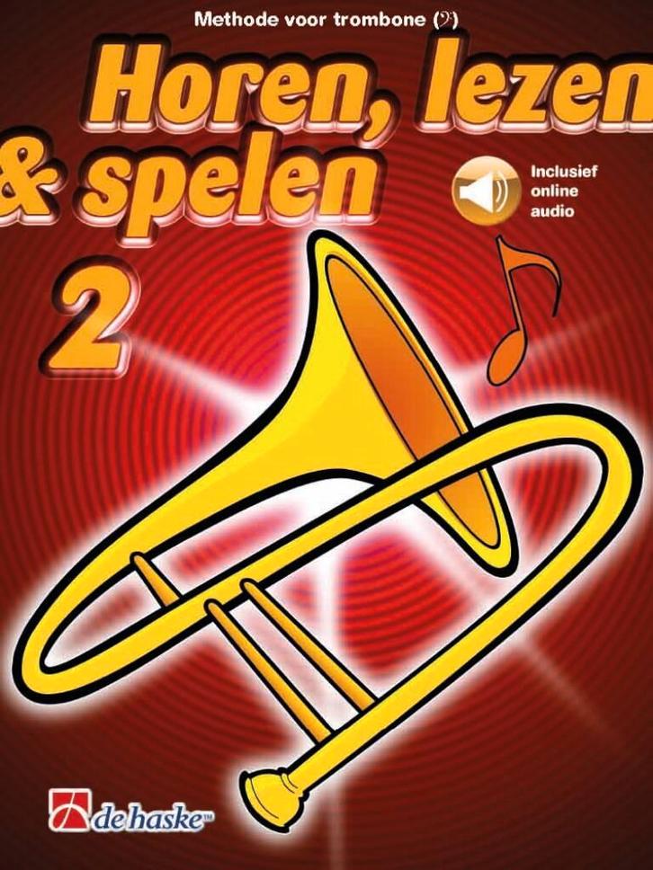 Horen, Lezen & Spelen 2 - Trombone (Bassleutel), Muziek en Instrumenten, Bladmuziek, Trombone, Nieuw, Ophalen of Verzenden