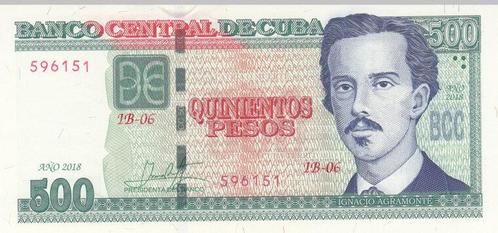 2018 Cuba P 131b 500 Pesos Unc, Postzegels en Munten, Bankbiljetten | Europa | Niet-Eurobiljetten, Verzenden
