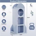 Raket Kinderboekenplank 3-Laags Boekenkast en Opbergkast kid, Verzenden, Nieuw