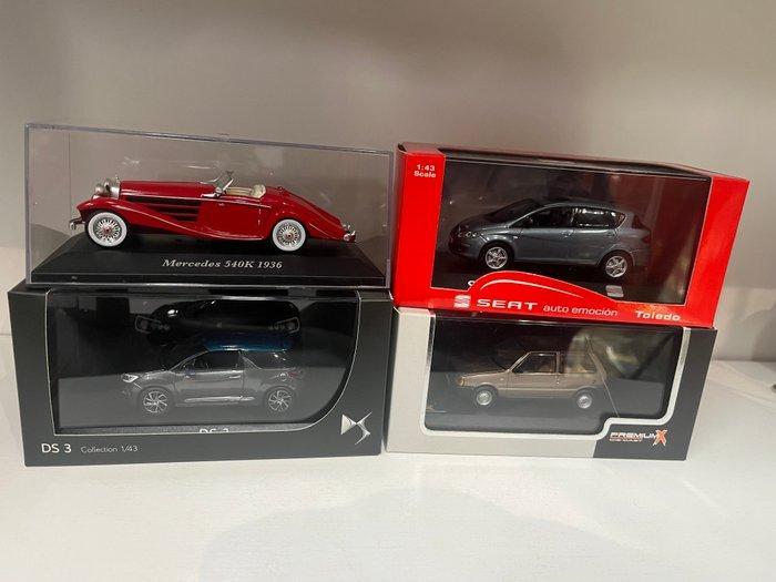 IXO, Premium Classixxs, Norev 1:43 - Modelauto (4) - 4 model, Hobby en Vrije tijd, Modelauto's | 1:5 tot 1:12