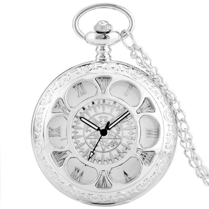 Fako - Zakhorloge - XXL - Quartz Open Deluxe - Ø 47mm -, Sieraden, Tassen en Uiterlijk, Horloges | Heren, Verzenden