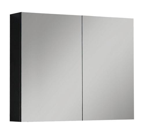 Badkamerkast Cuba 90 x 16 x 70 cm Zwart Mat Spiegelkast, Huis en Inrichting, Badkamer | Badkamermeubels, Nieuw, Spiegelkast, Verzenden
