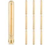 Voordeelpak 10x LED Lamp E27 Buis Filament - Brinton - Amber, Huis en Inrichting, Lampen | Losse lampen, Led-lamp, Soft of Flame