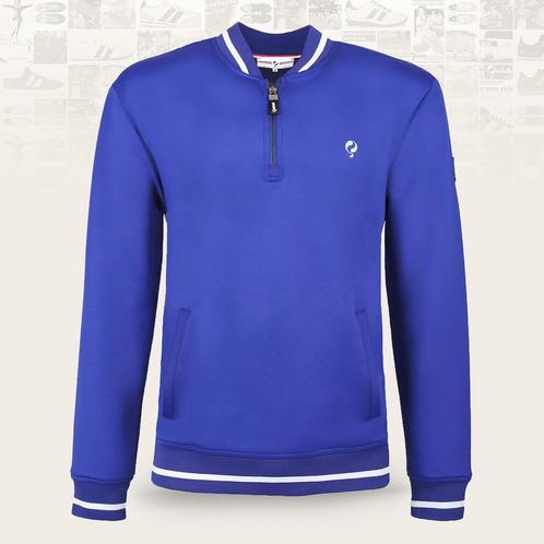 -11% Q1905  Q1905 Scuba half zip trui mill helder kobalt  ma, Kleding | Heren, Jassen | Winter, Blauw, Nieuw, Verzenden