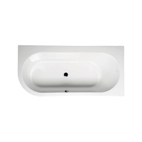 Ligbad Polysan Astra Slim Inbouw 165x80x48 cm Asymmetrisch, Doe-het-zelf en Verbouw, Sanitair, Bad, Nieuw, Ophalen of Verzenden