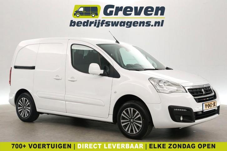 Peugeot Partner 1.6 BlueHDi MARGE 3-Zits Airco Cruise Navi, Auto's, Bestelauto's, Lease, Handgeschakeld, Diesel, Wit, Peugeot