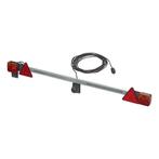 ProPlus Uitschuifbare verlichtingsbalk - Metaal - 140-200..., Auto diversen, Aanhangwagen-onderdelen, Ophalen of Verzenden, Nieuw