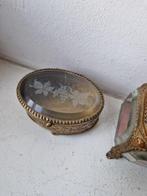 Sieradendoos (2) - Verguld messing, Antiek en Kunst, Curiosa en Brocante
