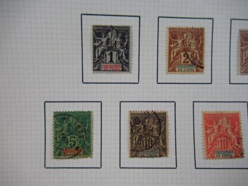 India 1892/1907 - 2 complete series - Yvert n° 1/13 et 14/19, Postzegels en Munten, Postzegels | Europa | Frankrijk