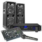 MAX26 DJ set met o.a. speakers, versterker en mixer - 1200W, Nieuw, Verzenden
