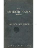 1952 HUMBER HAWK MARK VI INSTRUCTIEBOEKJE ENGELS