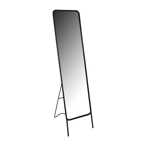 Passpiegel metaal - zwart - 132x37.5x46 cm, Huis en Inrichting, Woonaccessoires | Spiegels, Verzenden