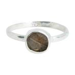 Edelsteen Ring Ruwe Labradoriet - 925 Zilver, Nieuw, Verzenden
