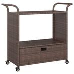 Rattan Serveerwagen 100cm - Tweedekansje - Nu 53% Korting, Ophalen of Verzenden, Nieuw, Transportkar