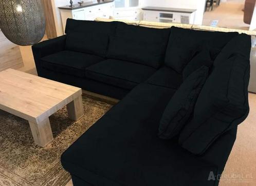 Oudenbosch Loungebank - hoekbanken - Zwart, Huis en Inrichting, Banken | Sofa's en Chaises Longues, Nieuw, Stof