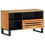 vidaXL Tv-meubel 80x34x46 cm massief acaciahout, Huis en Inrichting, Woonaccessoires | Cd- en Dvd-rekken, Verzenden, Nieuw