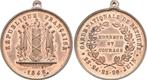 Brons medaille Frankreich: Zweite Republik, 1848-1852:, Verzenden