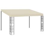 vidaXL Wandprieel 3x4 m stof crèmekleurig, Tuin en Terras, Verzenden, Nieuw