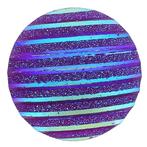 Fako Bijoux® - Click Button - Glitter Streep - Paars, Verzenden, Nieuw