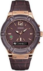 GUESS Watches Heren Horloge C0001G2 - leer - bruin - Ø 45 cm, Verzenden, Nieuw