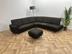 Antraciet Design Hoekbank Inc Hocker ~ Nieuwstaat, Ophalen of Verzenden, Nieuw