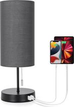 Tafellamp - Bureaulamp - Tafellamp slaapkamer - Grijs - Aigo, Verzenden, Nieuw