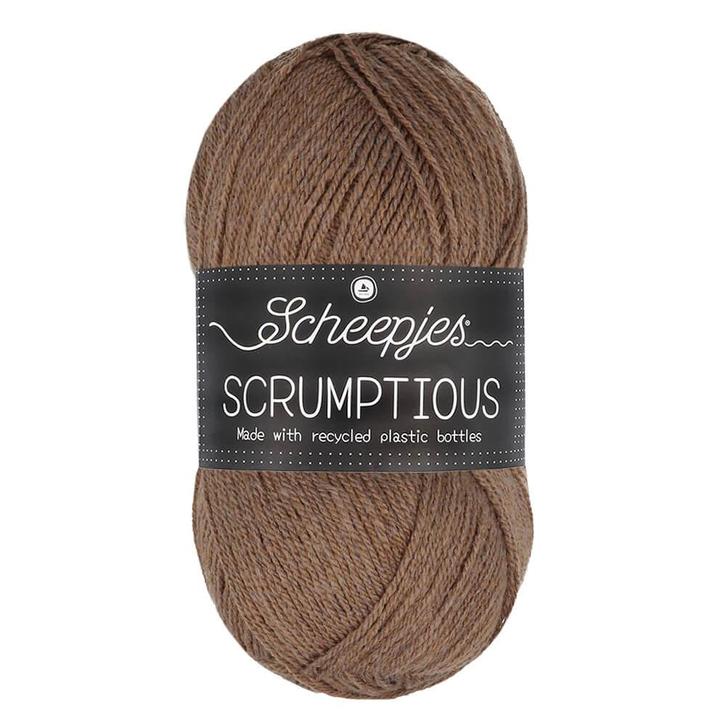 Scheepjes Scrumptious - 329 Hazelnut Mocha Slice, Hobby en Vrije tijd, Breien en Haken, Breien of Haken, Nieuw, Wol of Garen, Ophalen of Verzenden